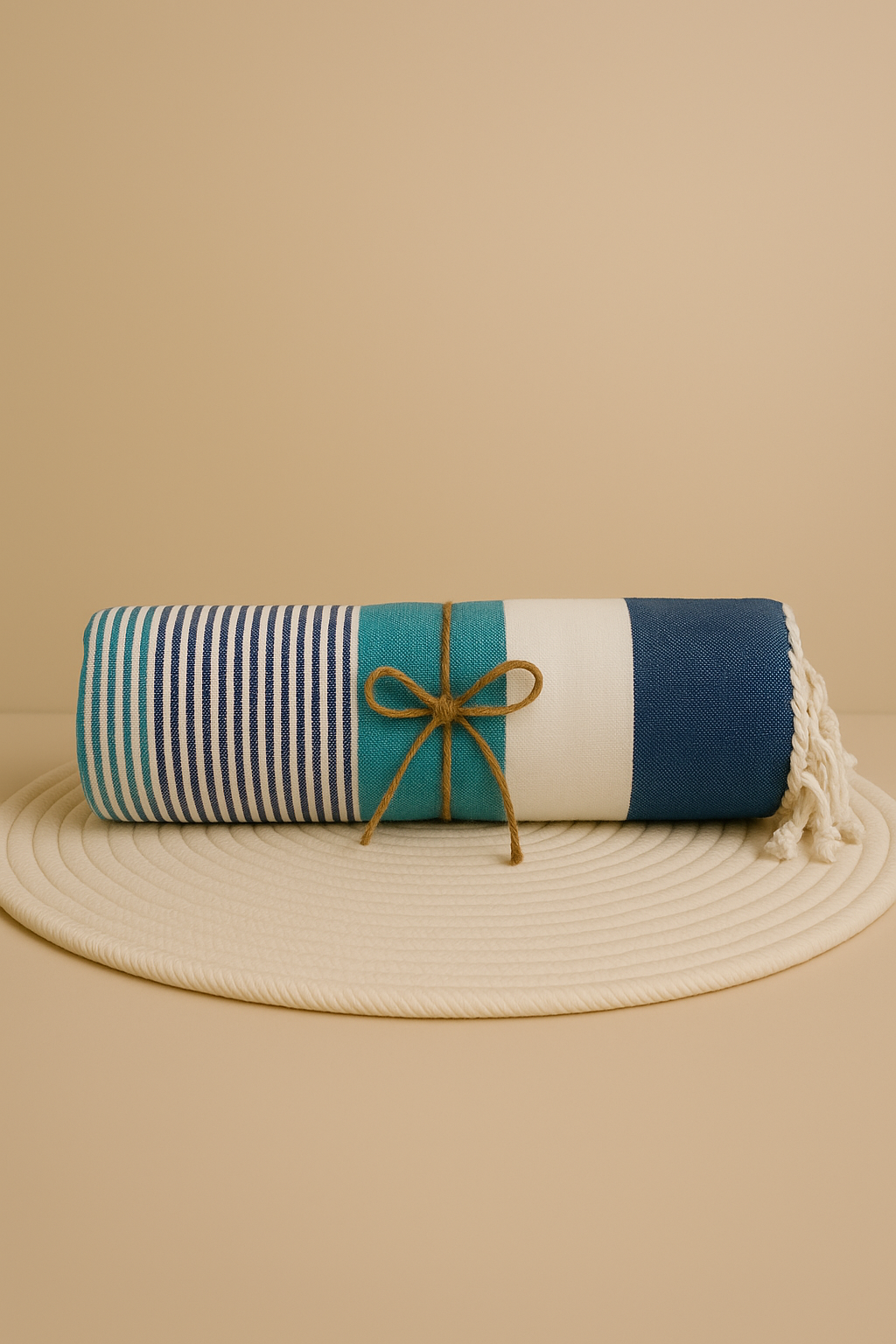 20251028_1251_Fouta bleue rayée_remix_01k8nae9the7mb27h0nf7bcph6